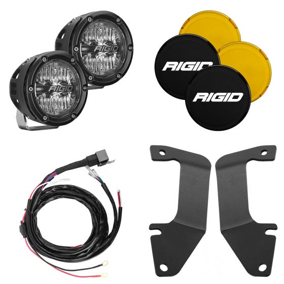 RIGID INDUSTRIES | 2014-2020 Toyota Tundra A-Pillar Light Kit, Includes 4 Inch 360-Series Drive RIGID Industries | 46706