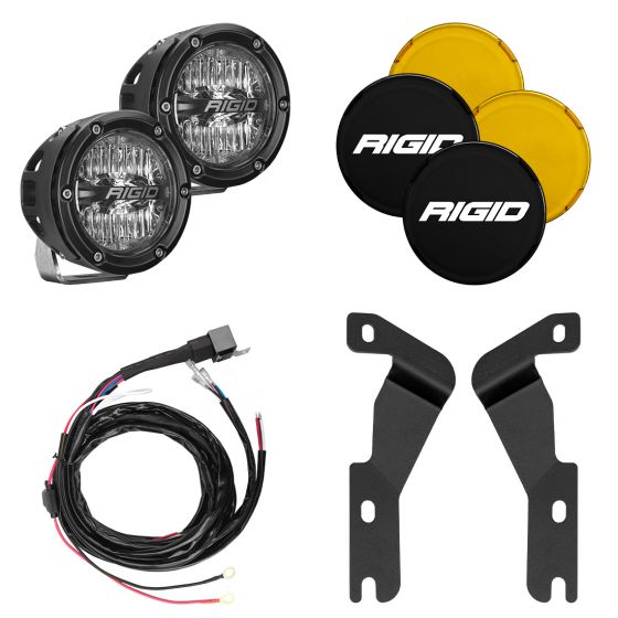 RIGID INDUSTRIES | 2016-2020 Toyota Tacoma A-Pillar Light Kit, Includes 4 Inch 360-Series Drive RIGID Industries | 46708