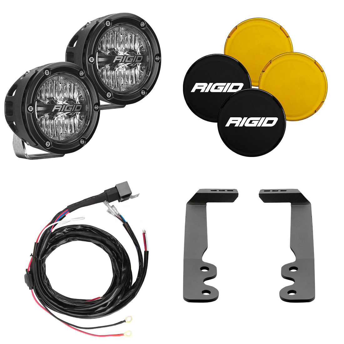 RIGID INDUSTRIES | 2022+ Toyota Tundra 4 Inch 360-Series A-Pillar Lighting Kit RIGID Industries | 46807