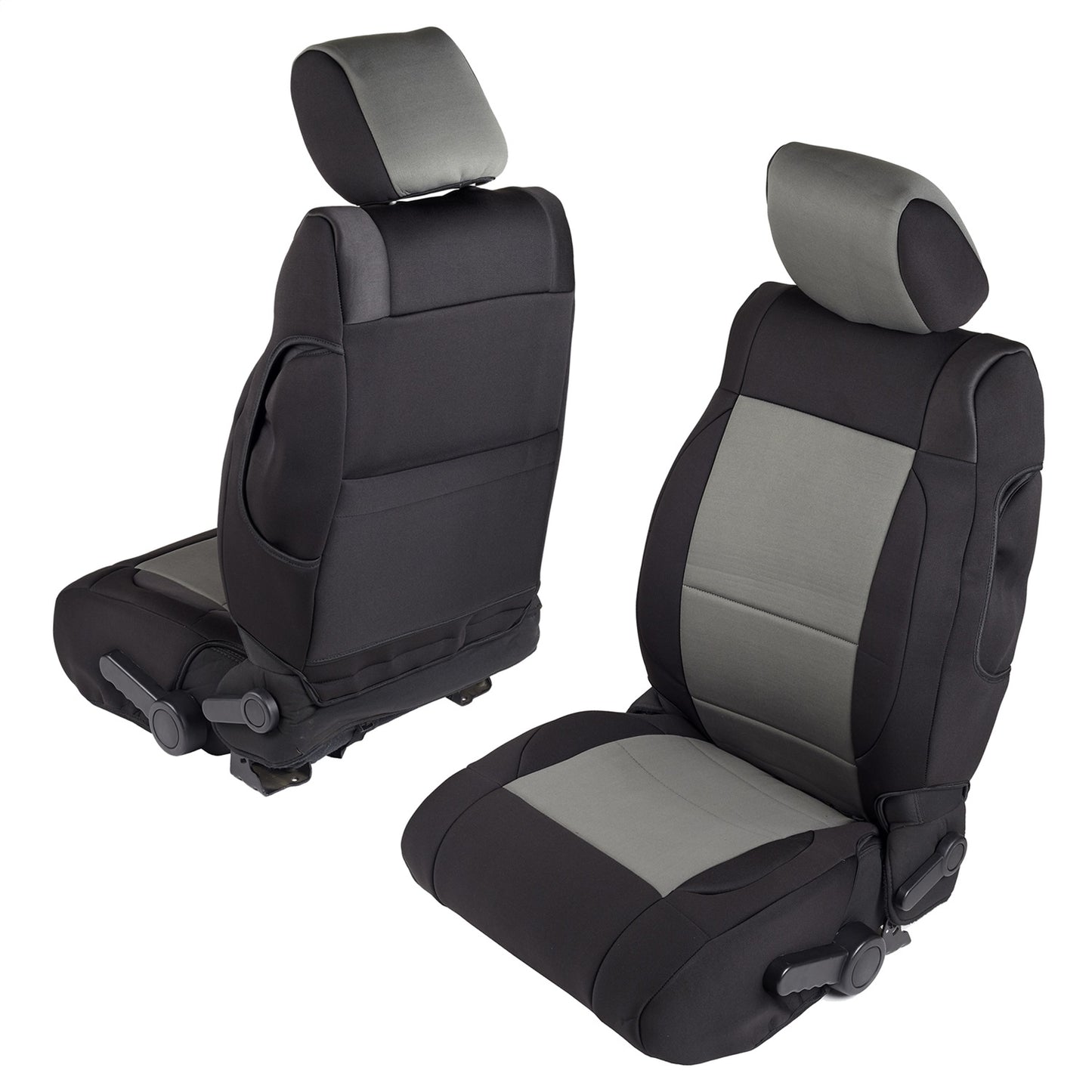 Smittybilt Neoprene Seat Cover Black/Charcoal Front/Rear Neoprene I 471522