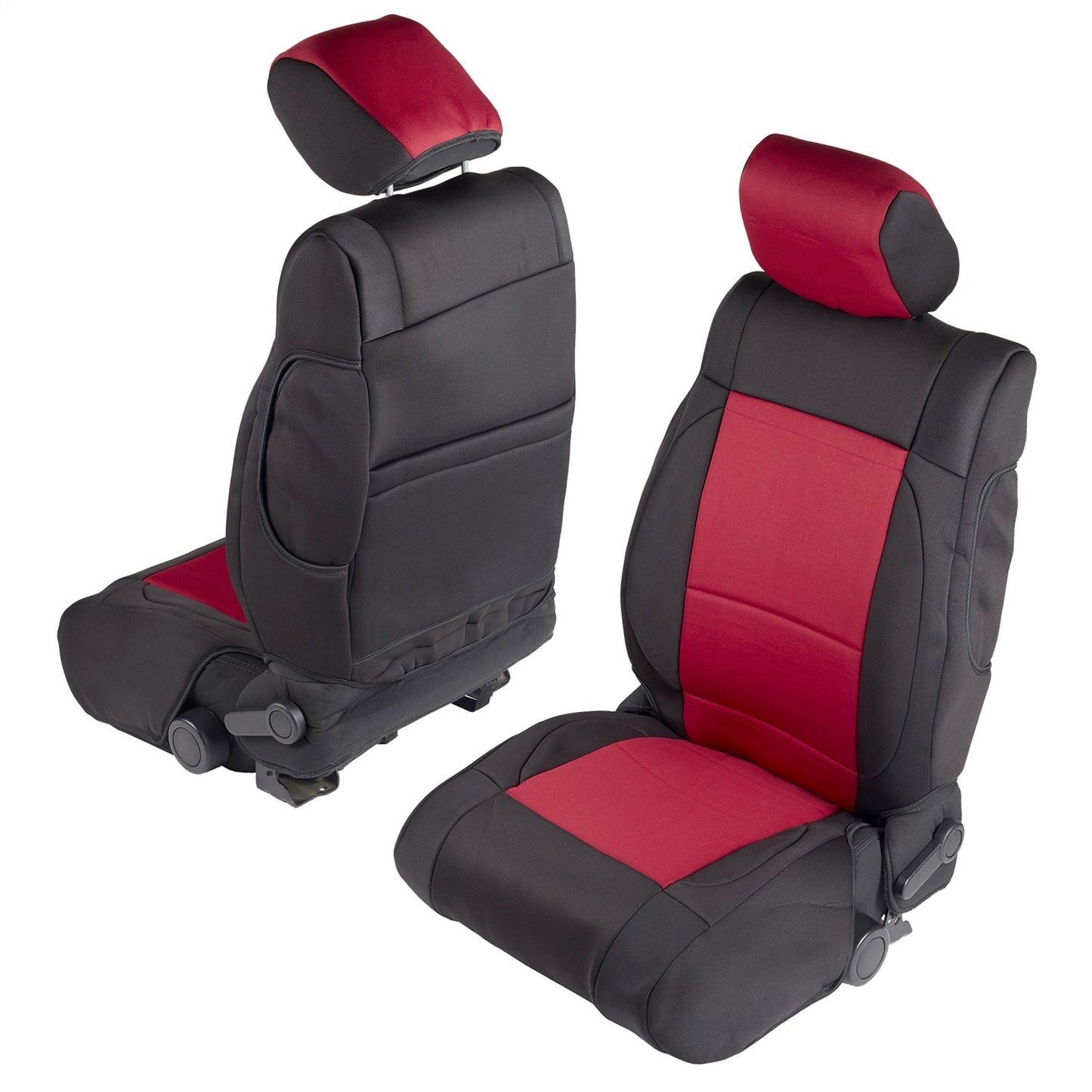 Smittybilt Neoprene Seat Cover Black/Red Rear/Front I 471830