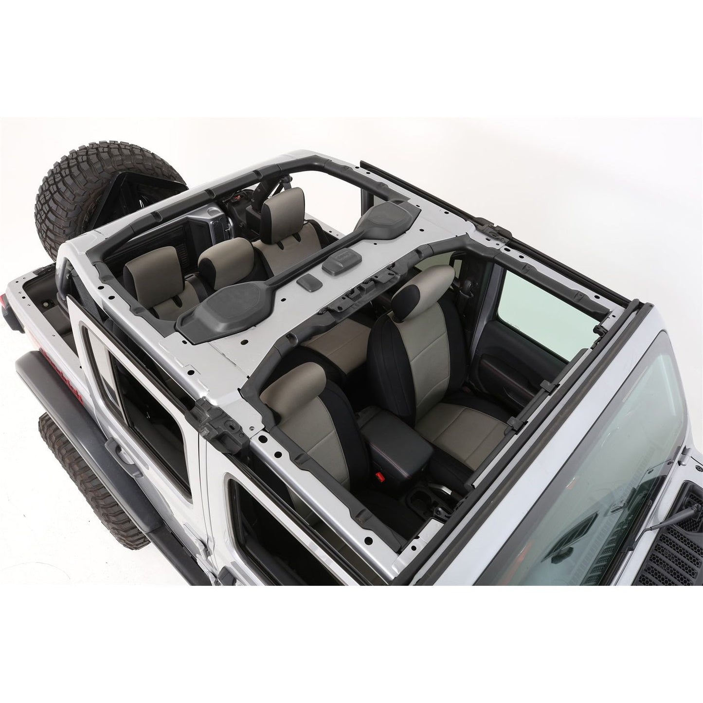 Smittybilt Neoprene Seat Cover Front and Rear GEN 1 Charcoal I 472122