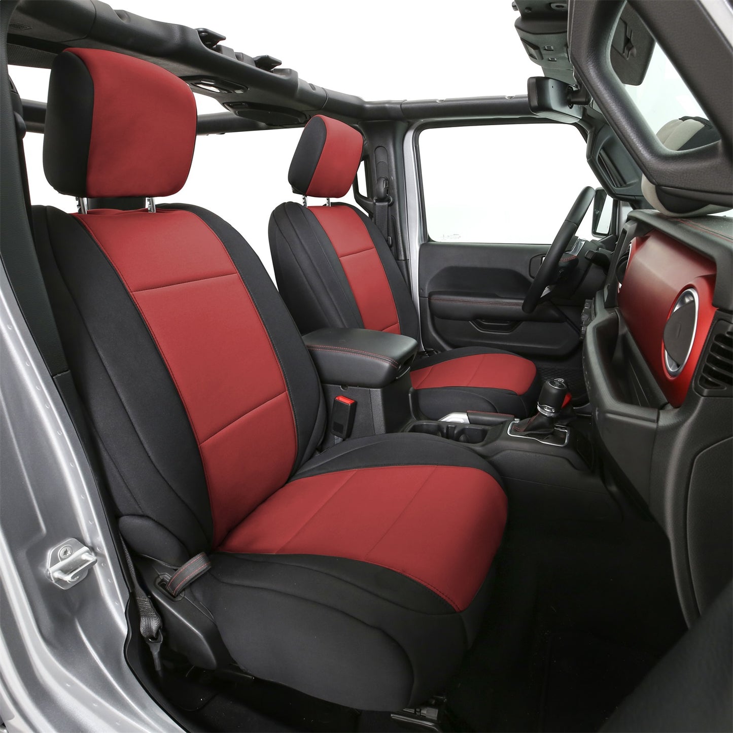 Smittybilt Neoprene Seat Cover Front and Rear GEN 1 Red I 472130