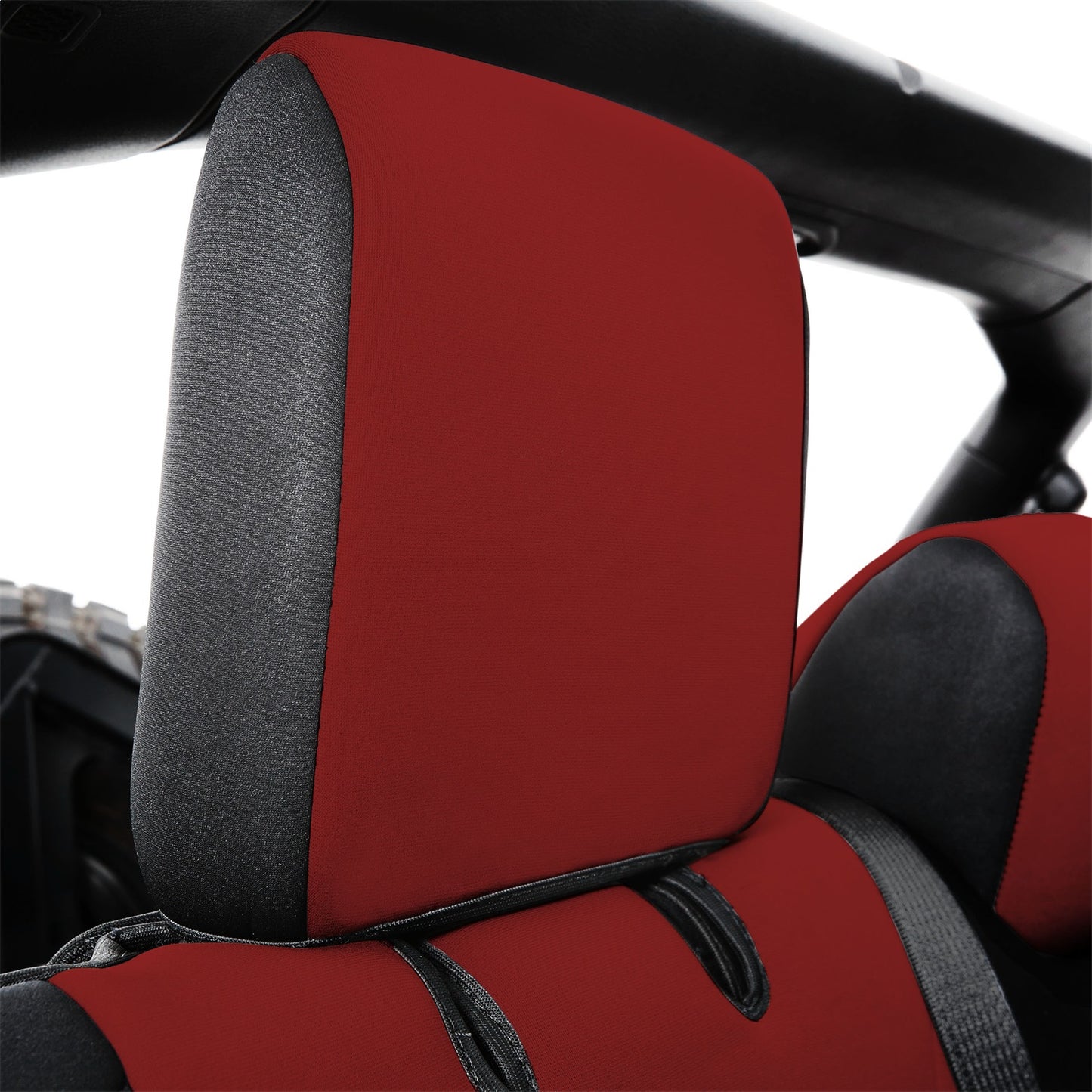 Smittybilt Neoprene Seat Cover Front and Rear GEN 1 Red I 472130