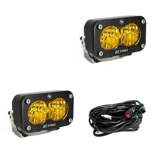 BAJA DESIGNS Wide Cornering LED Baja Amber S2 Pro Pair Baja Designs I 487815