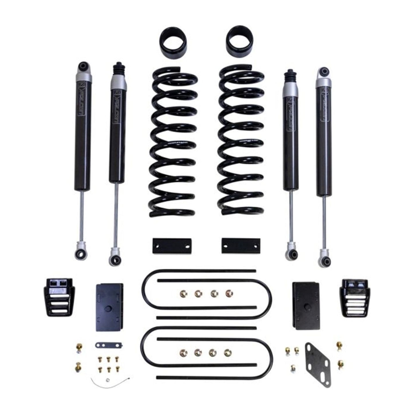 ReadyLIFT 3'' coil lift kit - front coils and rear blocks, radius arm drop brackets, Falcon shocks (3500 Dually) 49-19332
