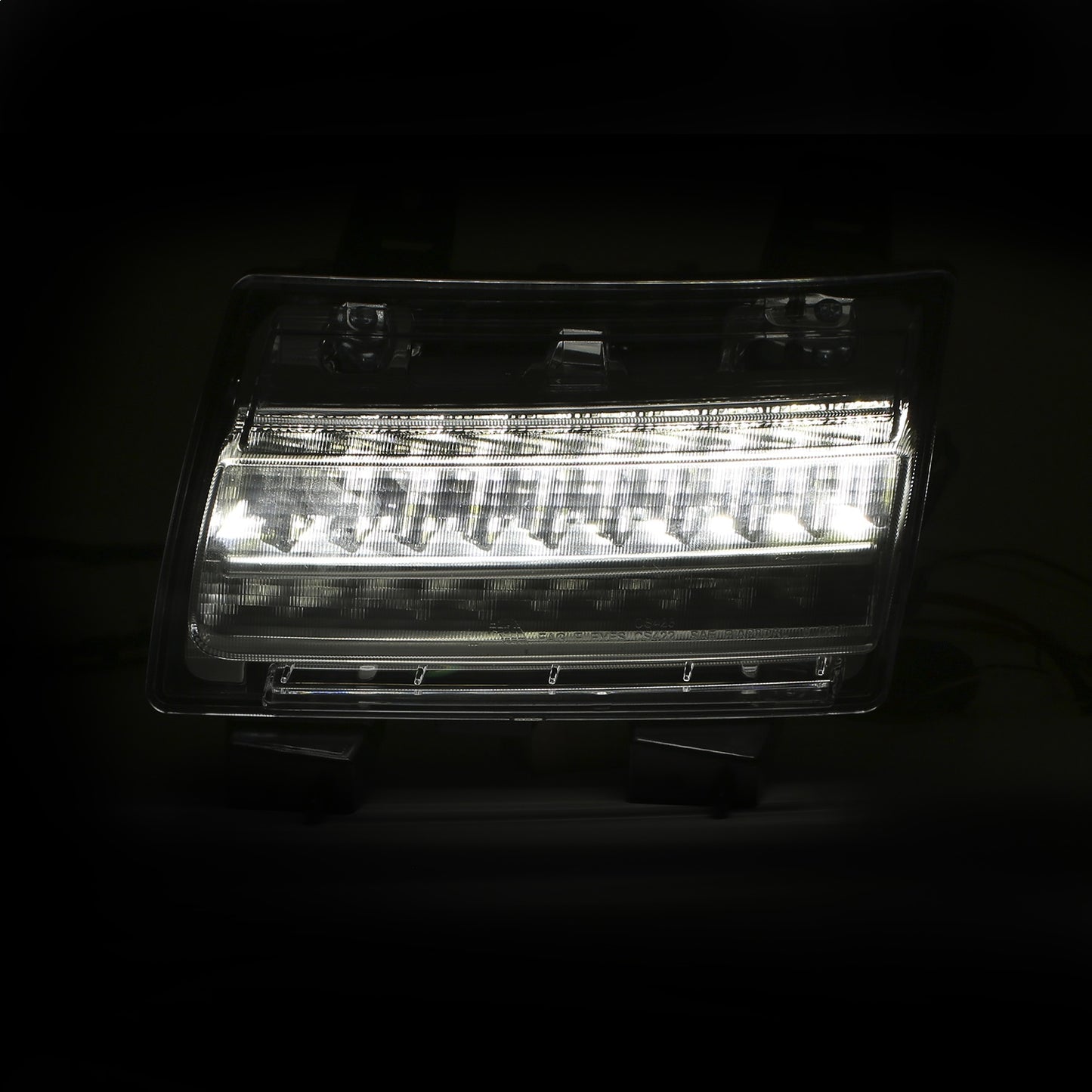 Anzo USA | Side Marker Light Assembly LED Chrome Clear w/Sequential Signal Pair | Fits Wrangler | 511082