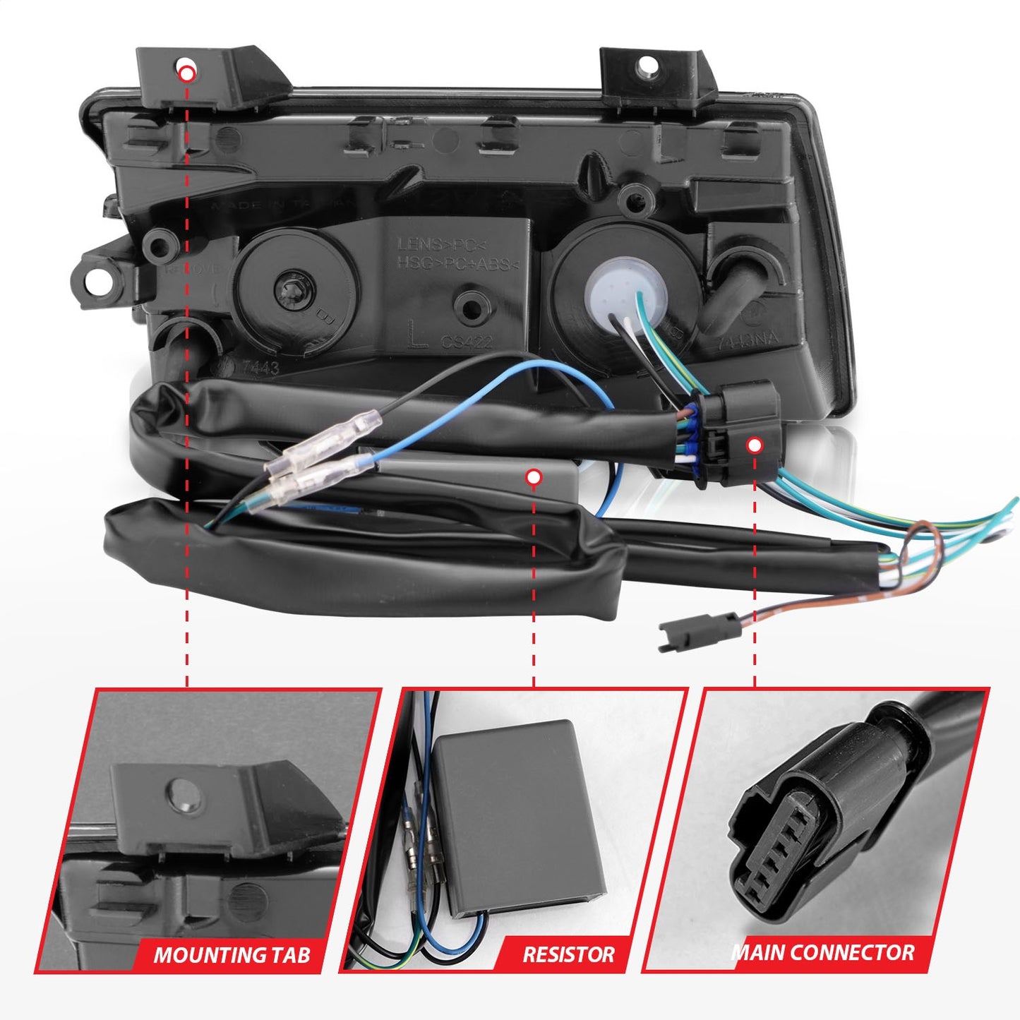 Anzo USA | Side Marker Light Assembly LED Smoke Lens Chrome Housing w/Sequential Signal Pair | Fits Wrangler | 511087