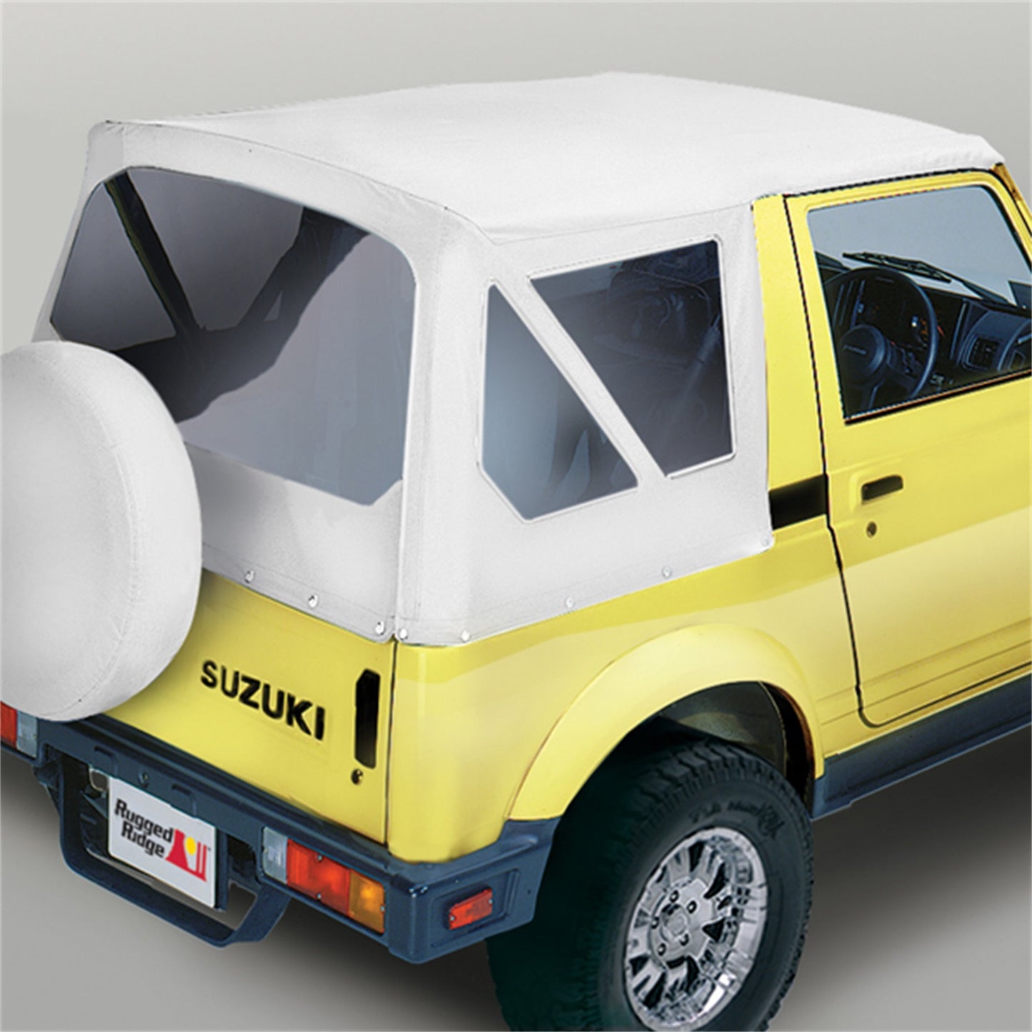 RUGGED RIDGE | 53721.52 | 86-95 Suzuki Samurai Soft Top All Wht-Dnm
