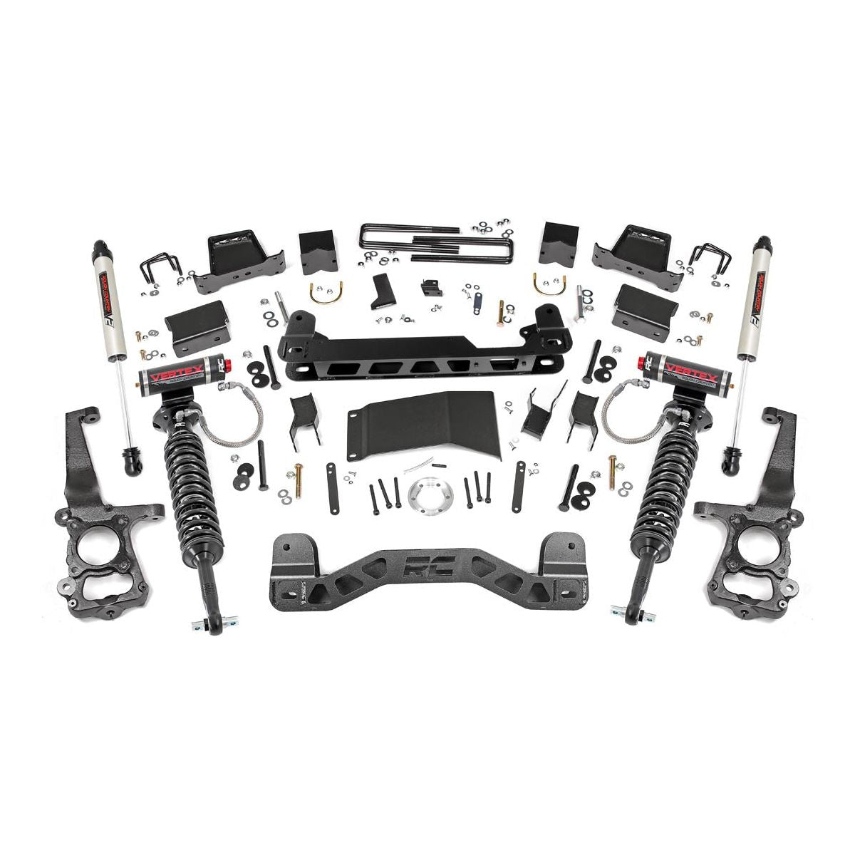Rough Country V2 Monotube Shocks 6 Inch Lift Kit I 55757