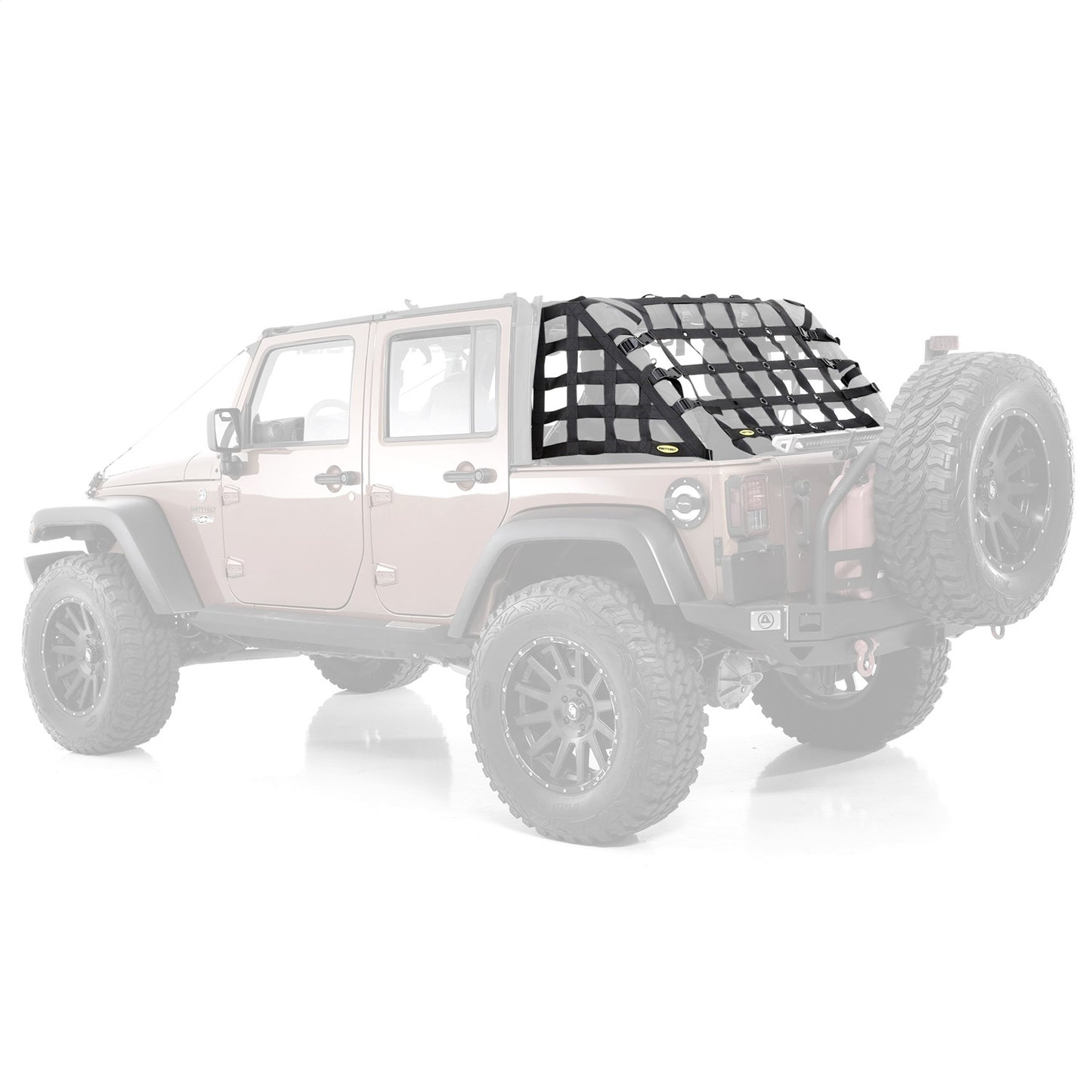 Smittybilt Cargo Restraint System HD Black Side And Rear Curtains Incl. I 581135