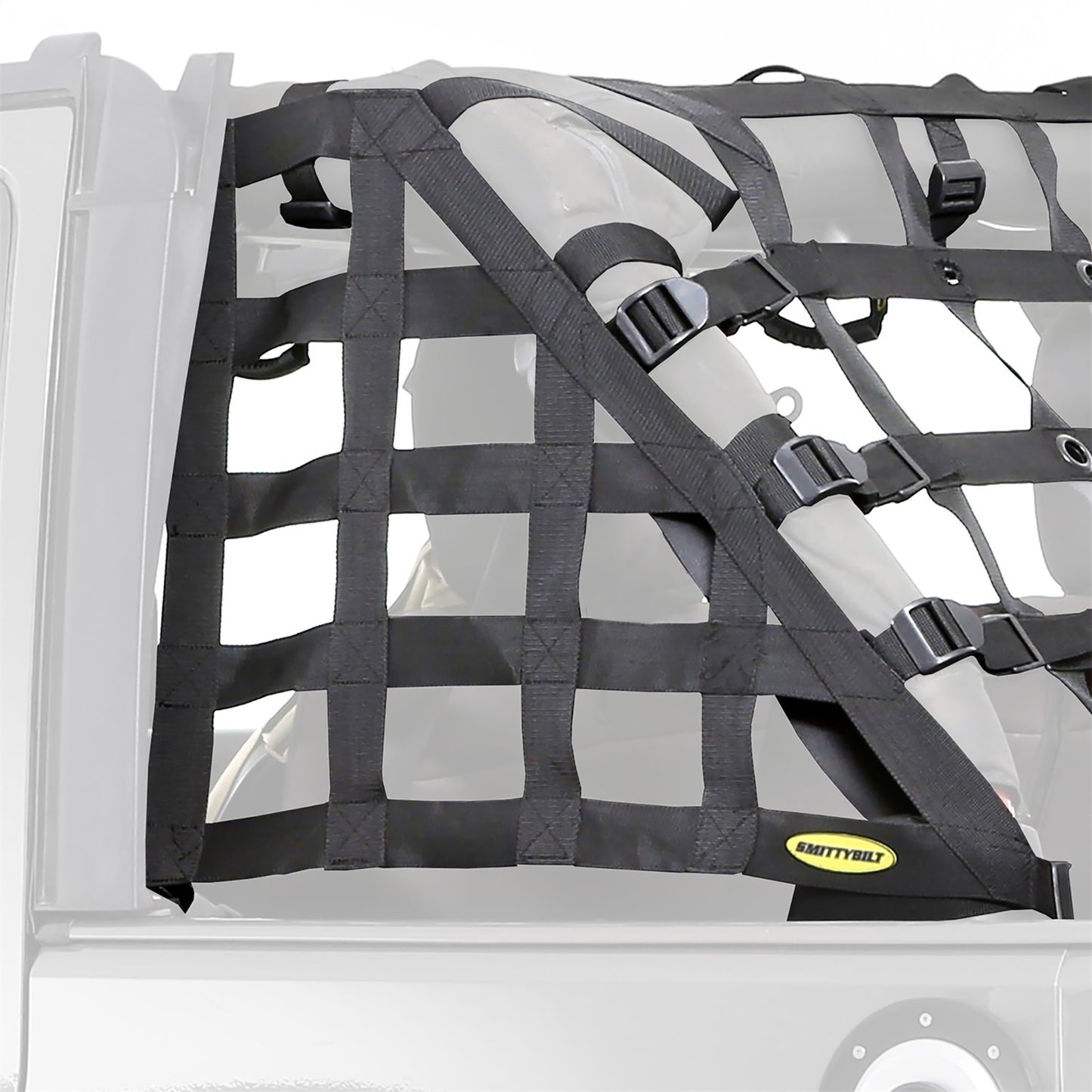 Smittybilt Cargo Restraint System HD Black Side And Rear Curtains Incl. I 581135