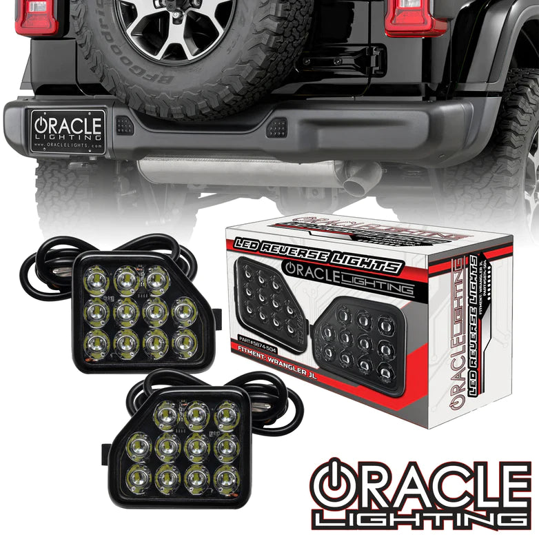 ORACLE Lighting Rear Bumper LED Reverse Lights for Jeep Wrangler JL 5874-504