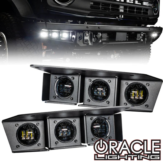 ORACLE Triple LED Fog Light Kit  (2021-C Ford Bronco) **SELECT COLOR**