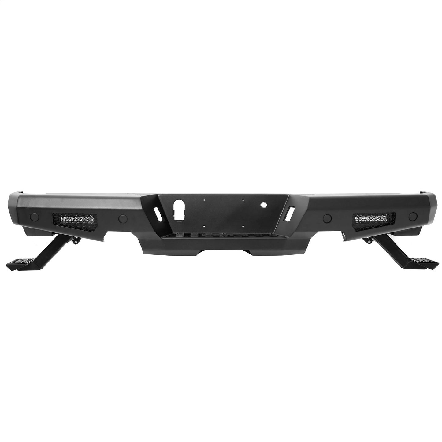 Smittybilt M1A2 Rear Bumper Incl. 2-6 in. Light Bars/Adjustable Steps I 614933