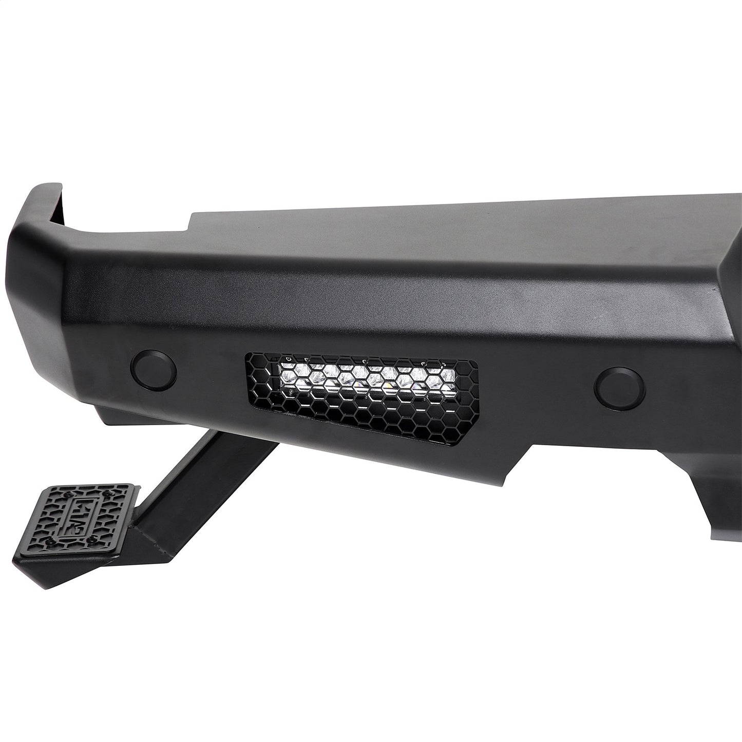 Smittybilt M1A2 Rear Bumper Incl. 2-6 in. Light Bars/Adjustable Steps I 614933