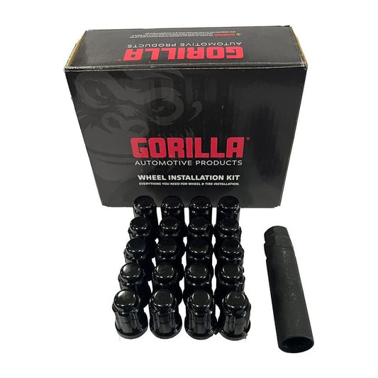 Gorilla LUG NUTS KIT  24p JEEPS +TRUCKS (BLACK CLOSED) **SELECT MODEL**