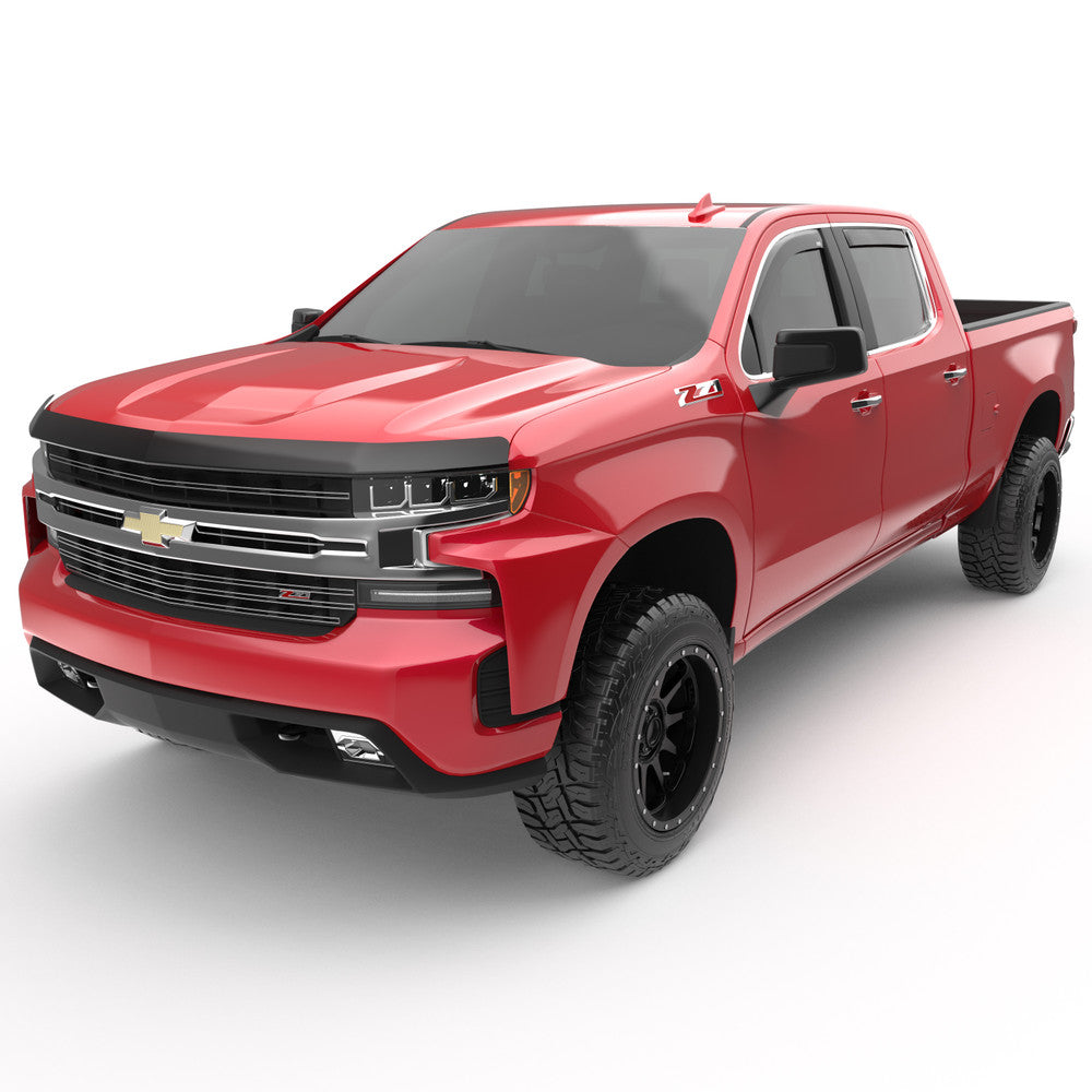 EGR In-Channel Window Visors Smoke Finish Fits Chevy, GMC (Crew Cab) - 571691