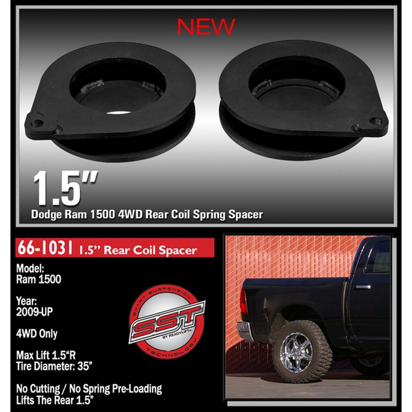 ReadyLIFT 1.5'' Rear Coil Spacer (1500 Classic) 66-1031