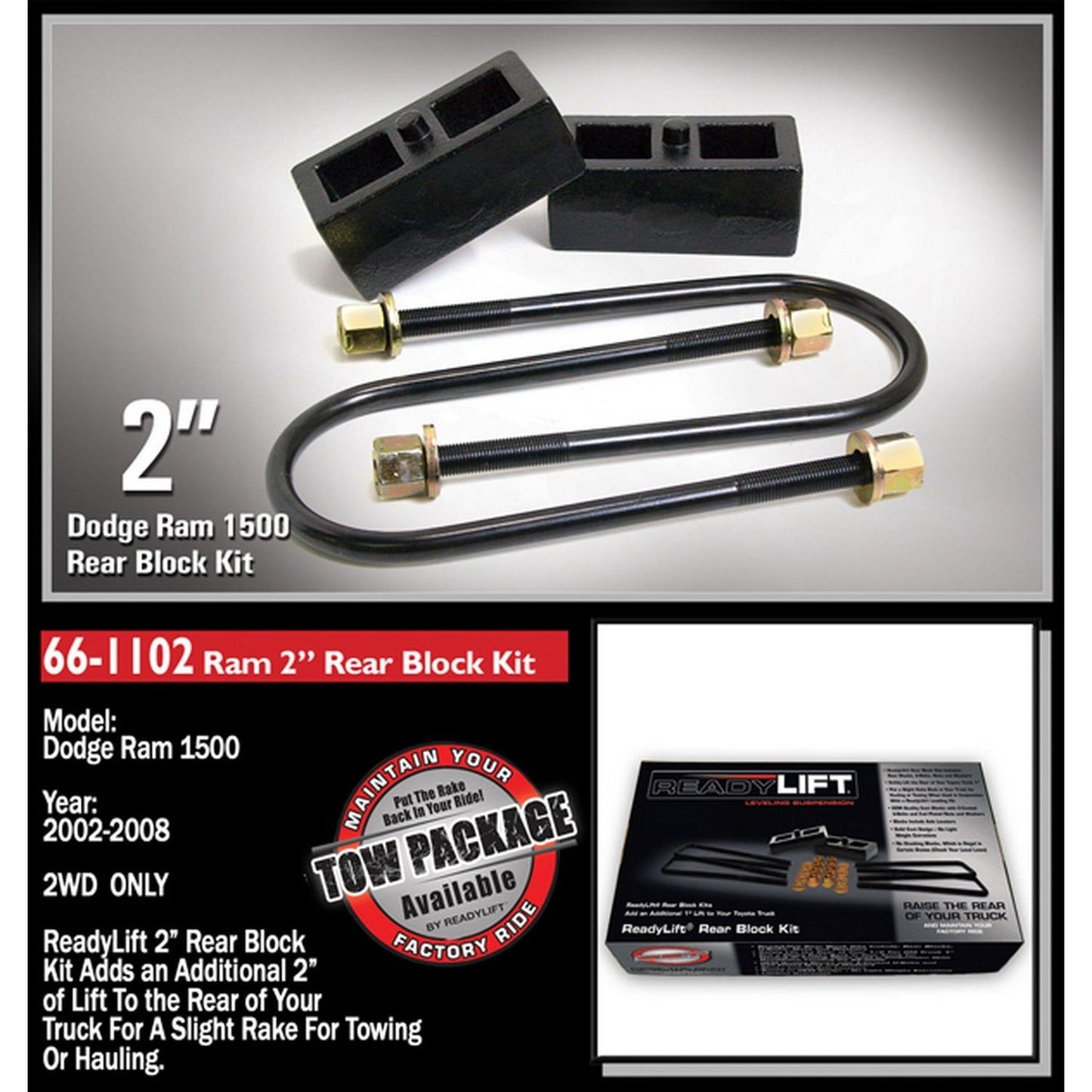 ReadyLIFT 2'' Rear Block Kit (1500) 66-1102