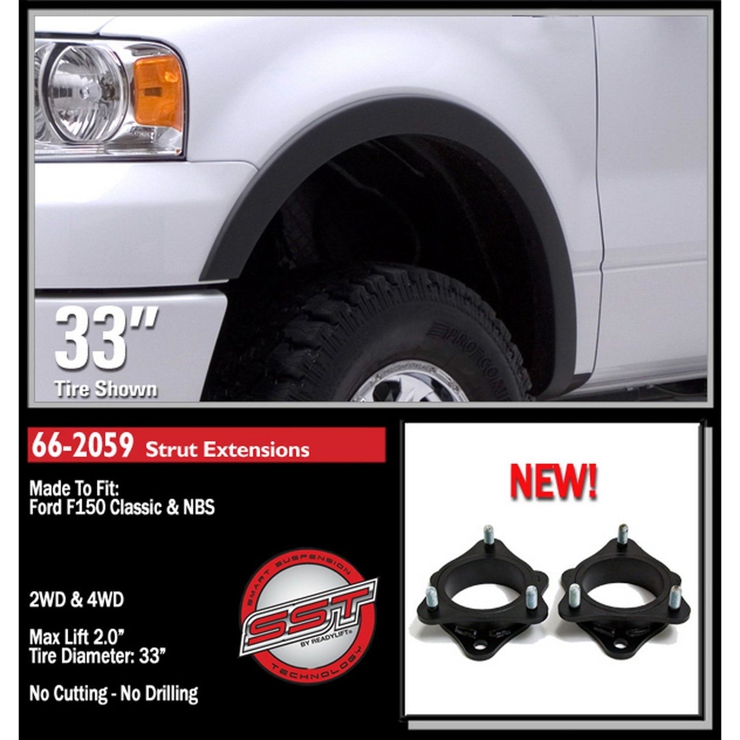 ReadyLIFT 2.0'' Front Leveling (F150) 66-2059