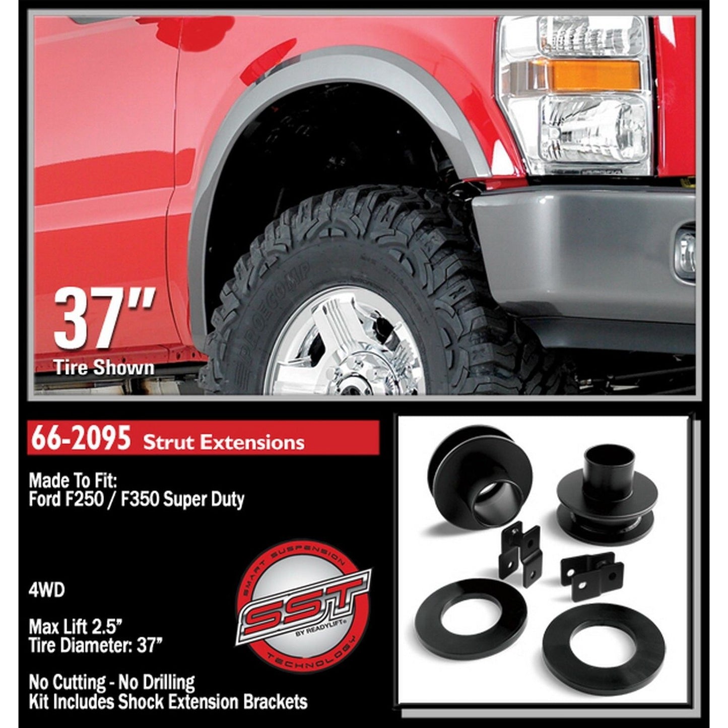ReadyLIFT 2.5'' Front Leveling Kit (F250/F350/F450) 66-2095