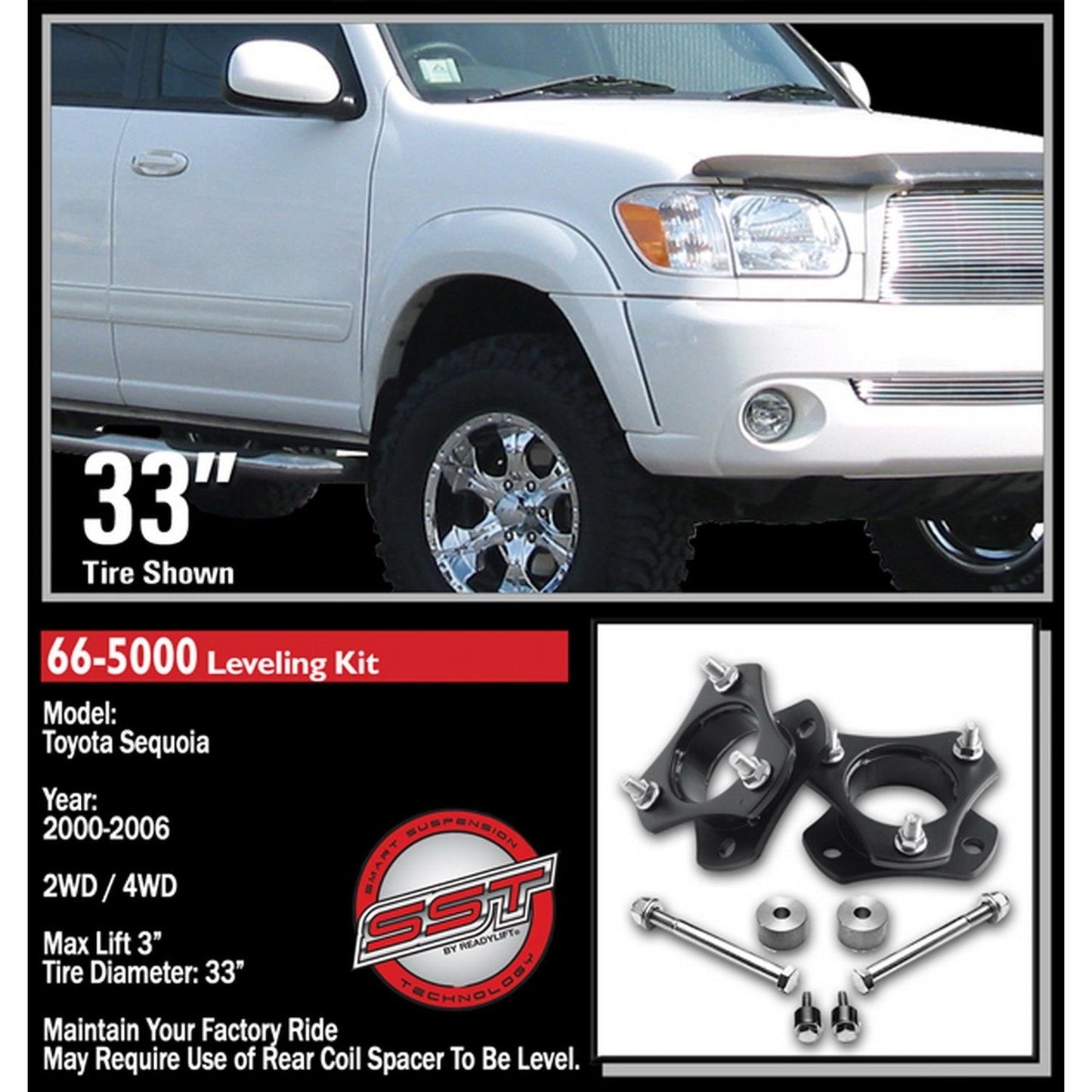ReadyLIFT 3'' Front Leveling Kit (Tundra) 66-5000