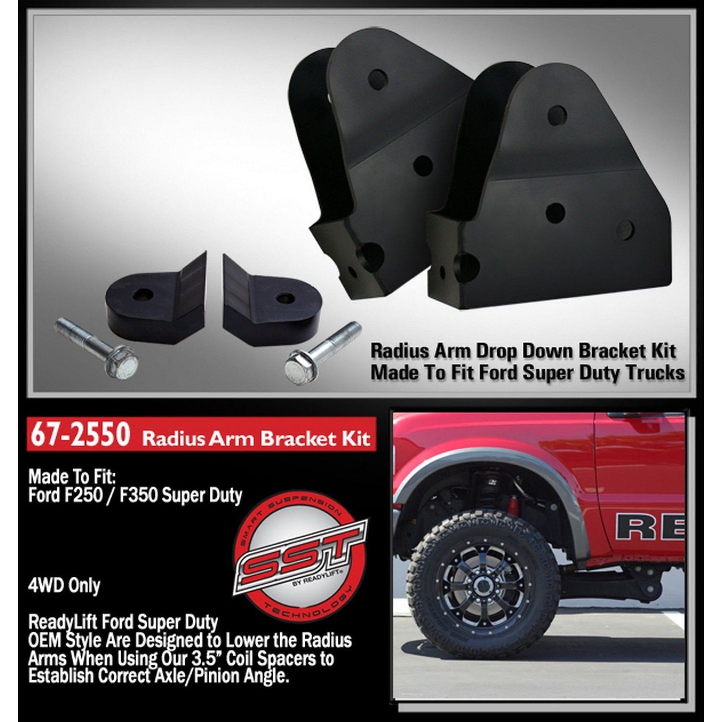 ReadyLIFT Radius Arm Bracket Kit (f250 / f350) 67-2550