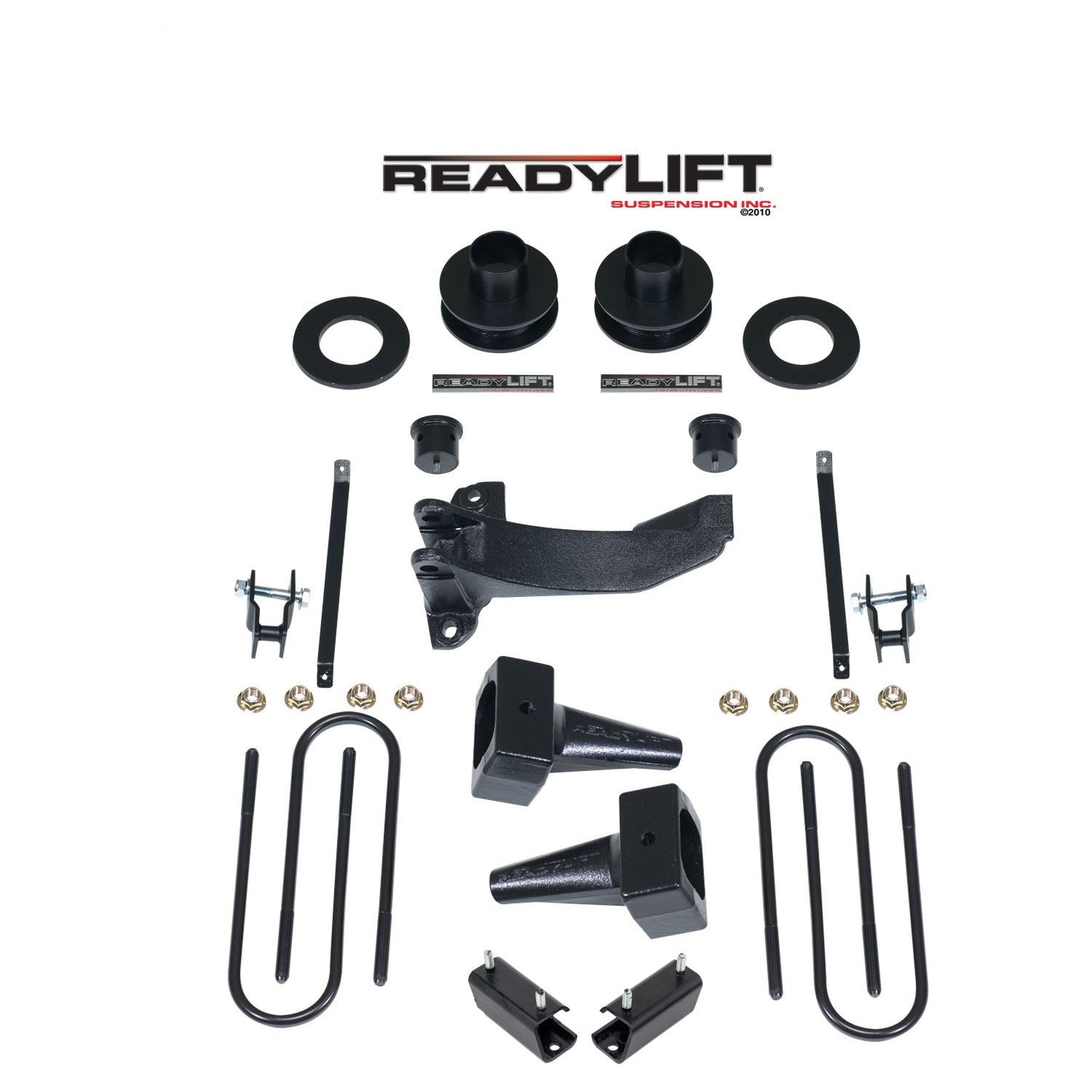 ReadyLIFT 2.5'' SST Lift Kit with 4'' Rear Tapered Blocks - 1 Piece Drive Shaft without Shocks (F250) 69-2524