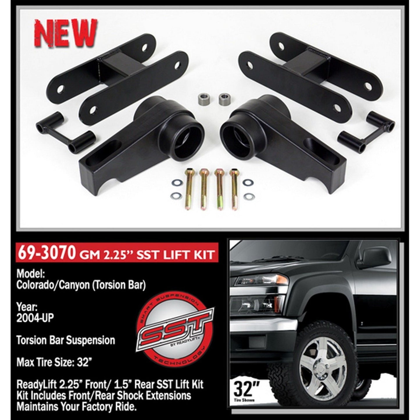 ReadyLIFT 2.25'' Front with 1.5'' Rear SST Lift Kit (Colorado/Canyon) 69-3070