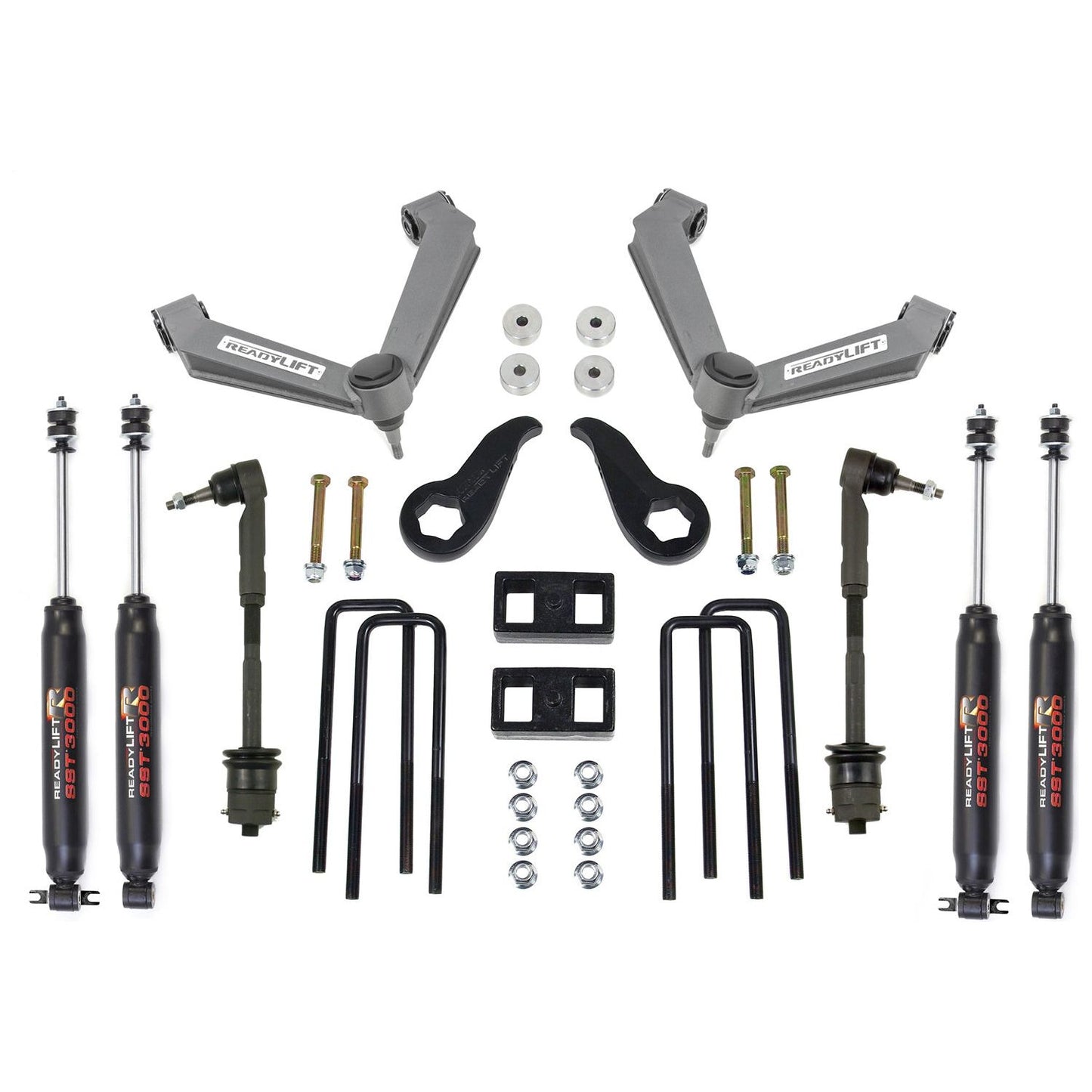 ReadyLIFT 3.5'' SST Lift Kit Front with 2'' Rear with Fabricated Control Arms with SST3000 Shocks (2500HD) 69-3514