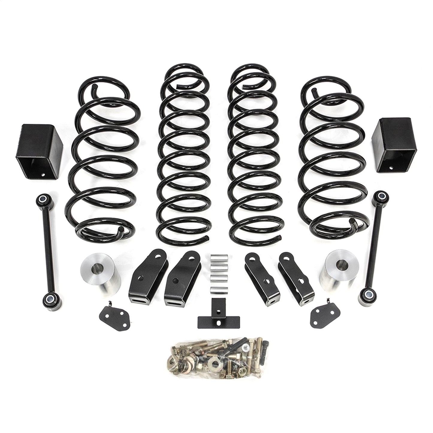 ReadyLIFT 2.5'' Coil Spring Lift Kit (black spring w/ shock extensions) (JL Wrangler Rubicon) 69-6827