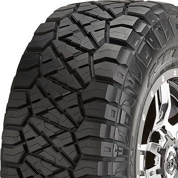 Nitto Tires Ridge Grappler showing a rugged tread pattern for off-road and on-road performance.