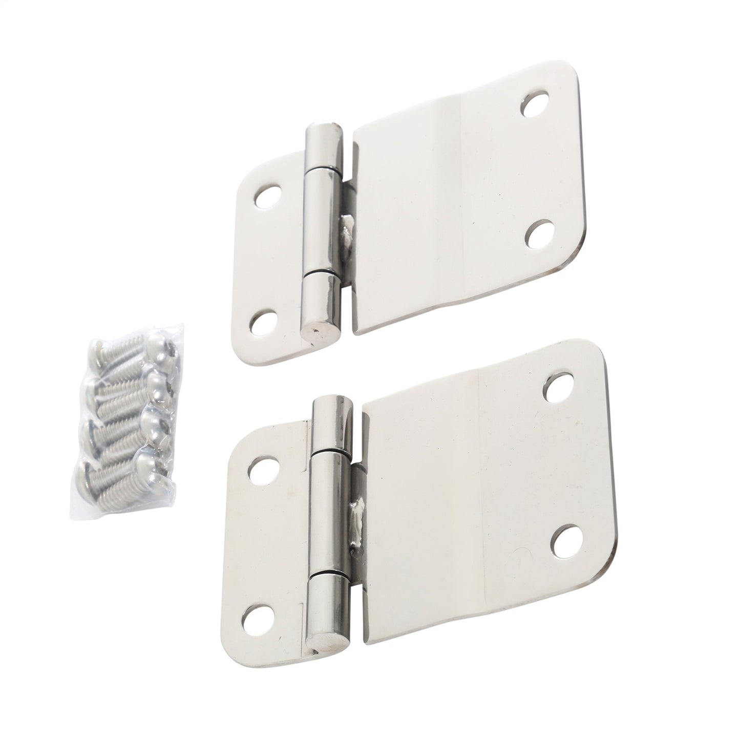 Smittybilt Tailgate Hinge Pair Incl. Hardware Stainless Steel No Drill Installation I 7419