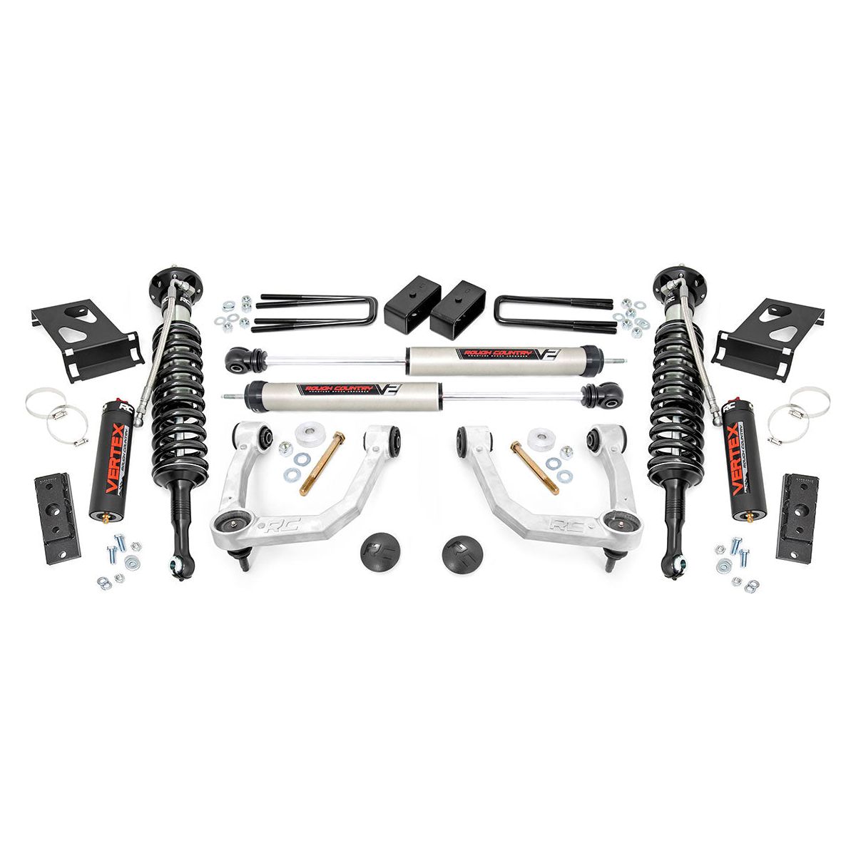 Rough Country Vertex Coilovers w/V2 Rear Shocks 3.5 Inch Lift Kit I 74257