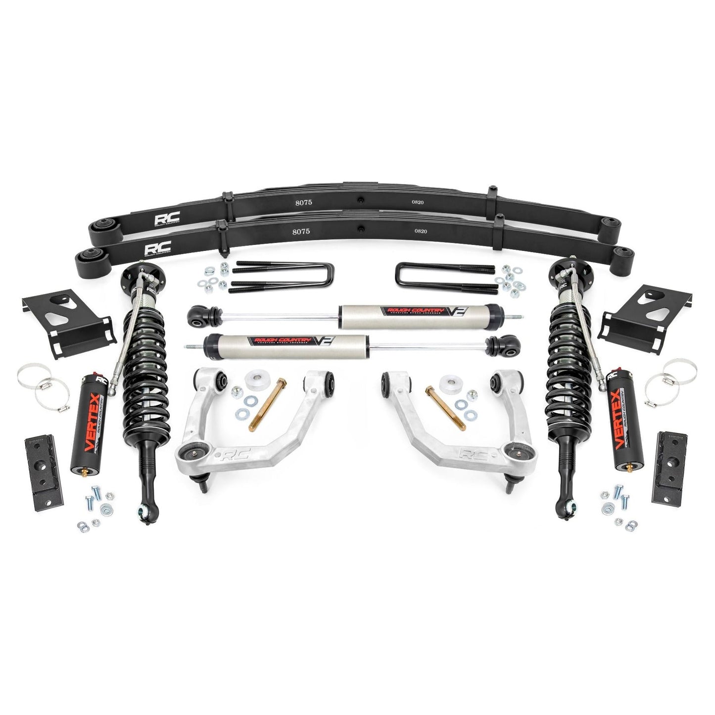 Rough Country Vertex Coilovers w/V2 Rear Shocks 3.5 Inch Lift Kit I 74258