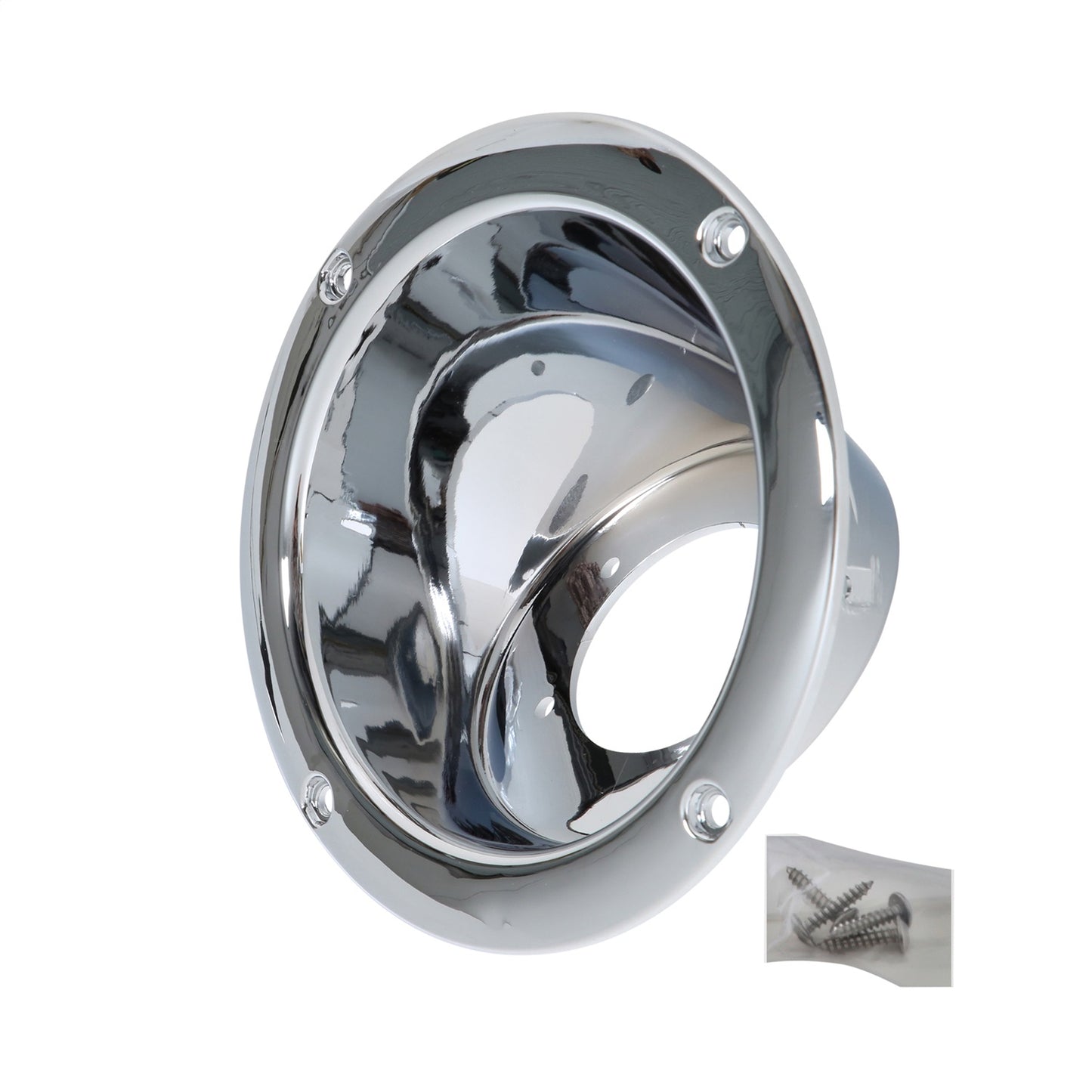 Smittybilt Gas Filler Housing Direct Replacement Chrome No Drill Installation I 7508
