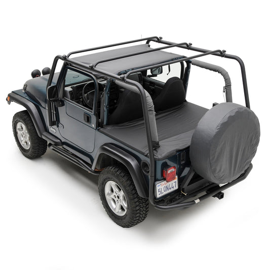 Smittybilt SRC Roof Rack Black Textured No Drill Installation I 76713
