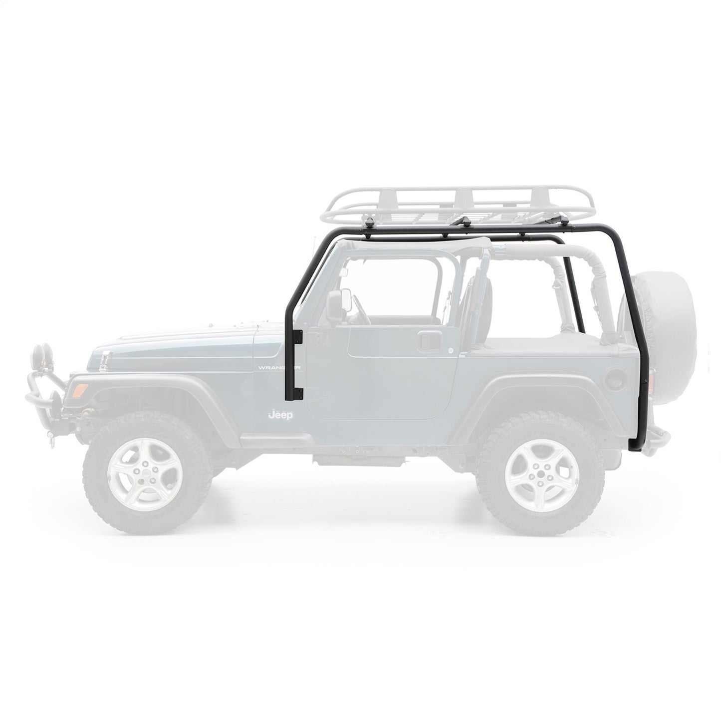 Smittybilt SRC Roof Rack Black Textured No Drill Installation I 76713