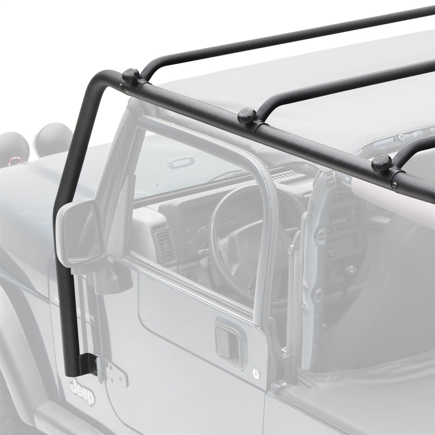 Smittybilt SRC Roof Rack Black Textured No Drill Installation I 76713