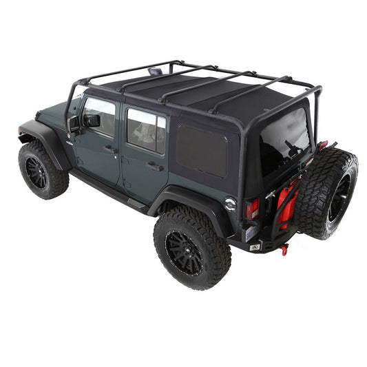 Smittybilt SRC Roof Rack Black Textured No Drill Installation I 76717