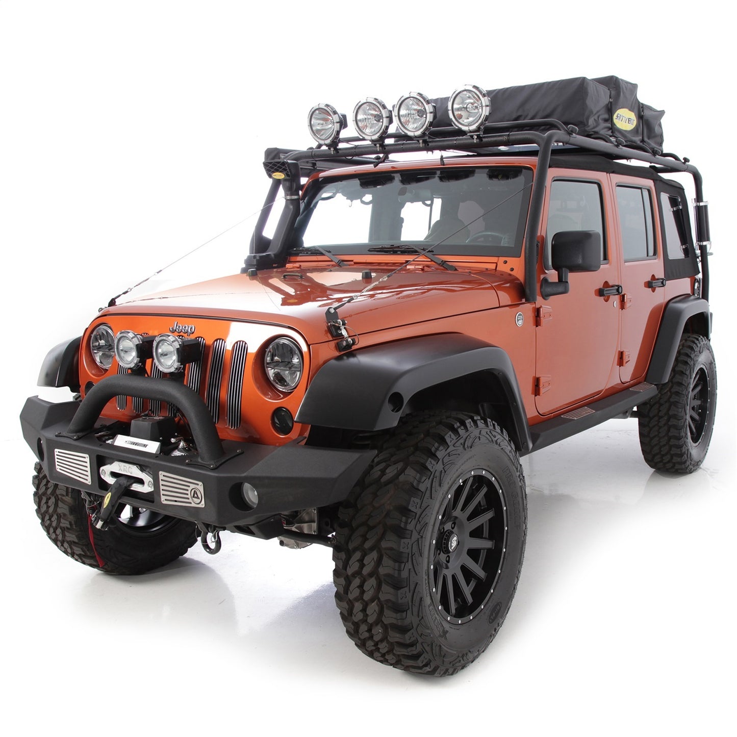 Smittybilt SRC Roof Rack Black Textured No Drill Installation I 76717