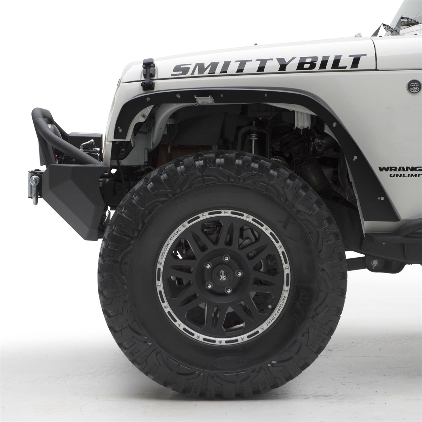 Smittybilt XRC Fender Flare Set Front And Rear Textured Black Steel I 76837