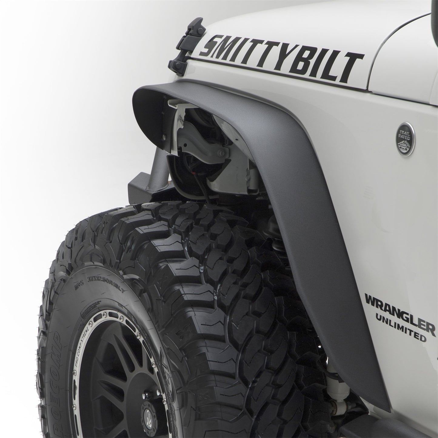 Smittybilt XRC Fender Flare Set Front And Rear Textured Black Steel I 76837