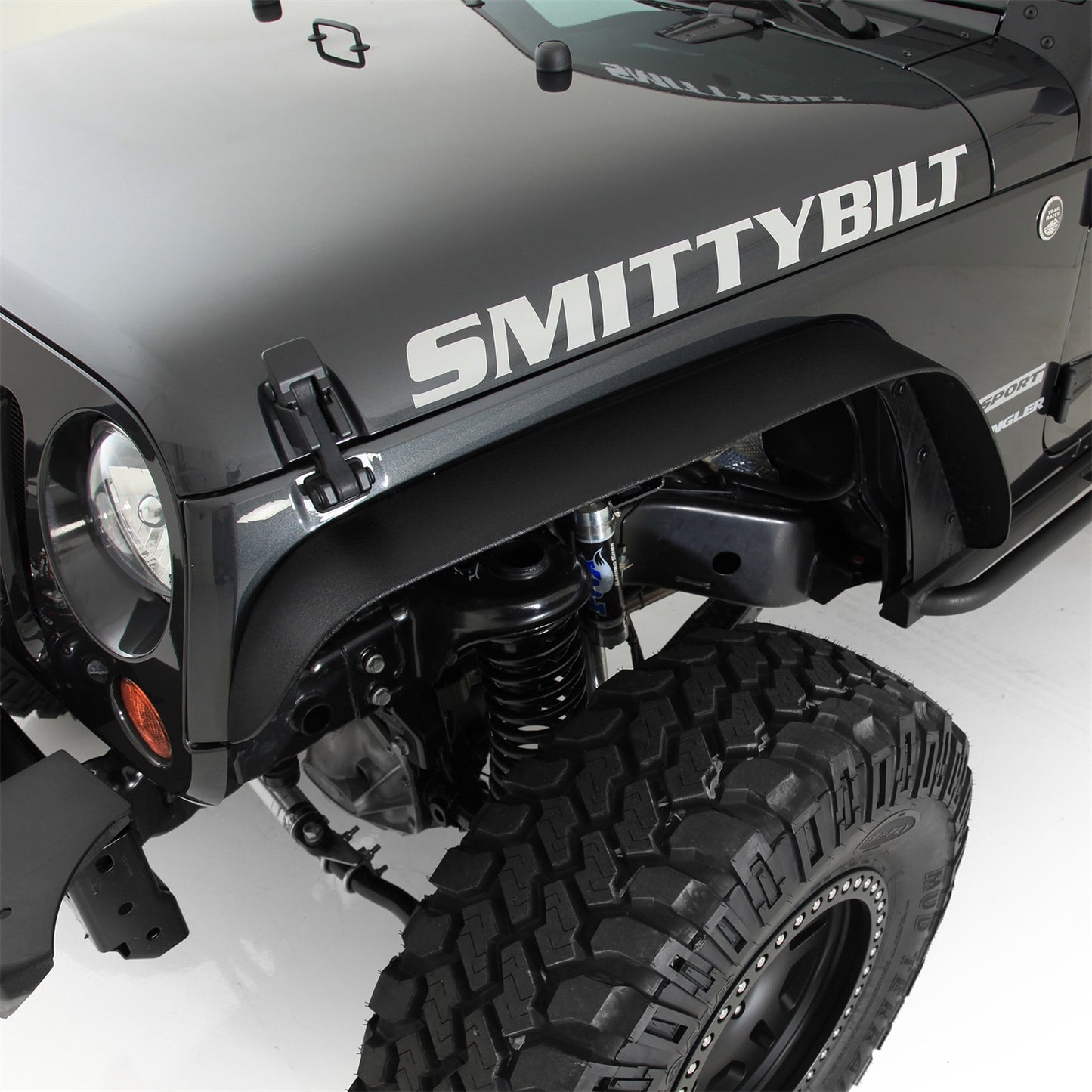 Smittybilt XRC Fender Flare Set Front And Rear Textured Black Steel I 76837