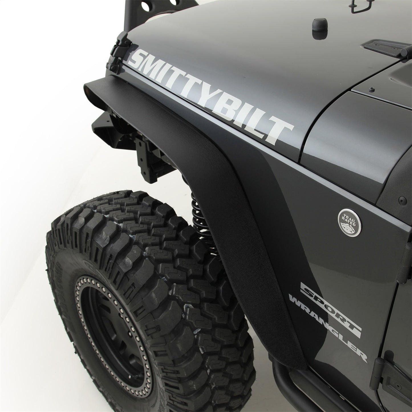 Smittybilt XRC Fender Flare Set Front And Rear Textured Black Steel I 76837