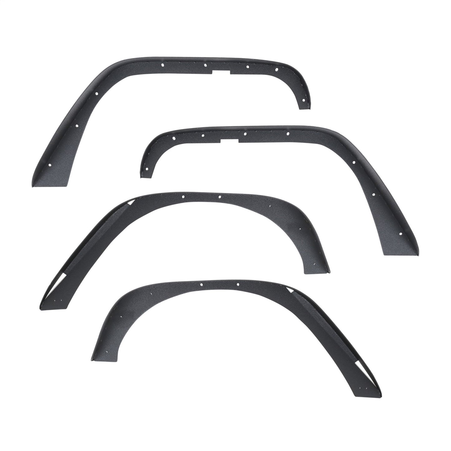 Smittybilt XRC Fender Flare Set Front And Rear Textured Black Steel I 76837
