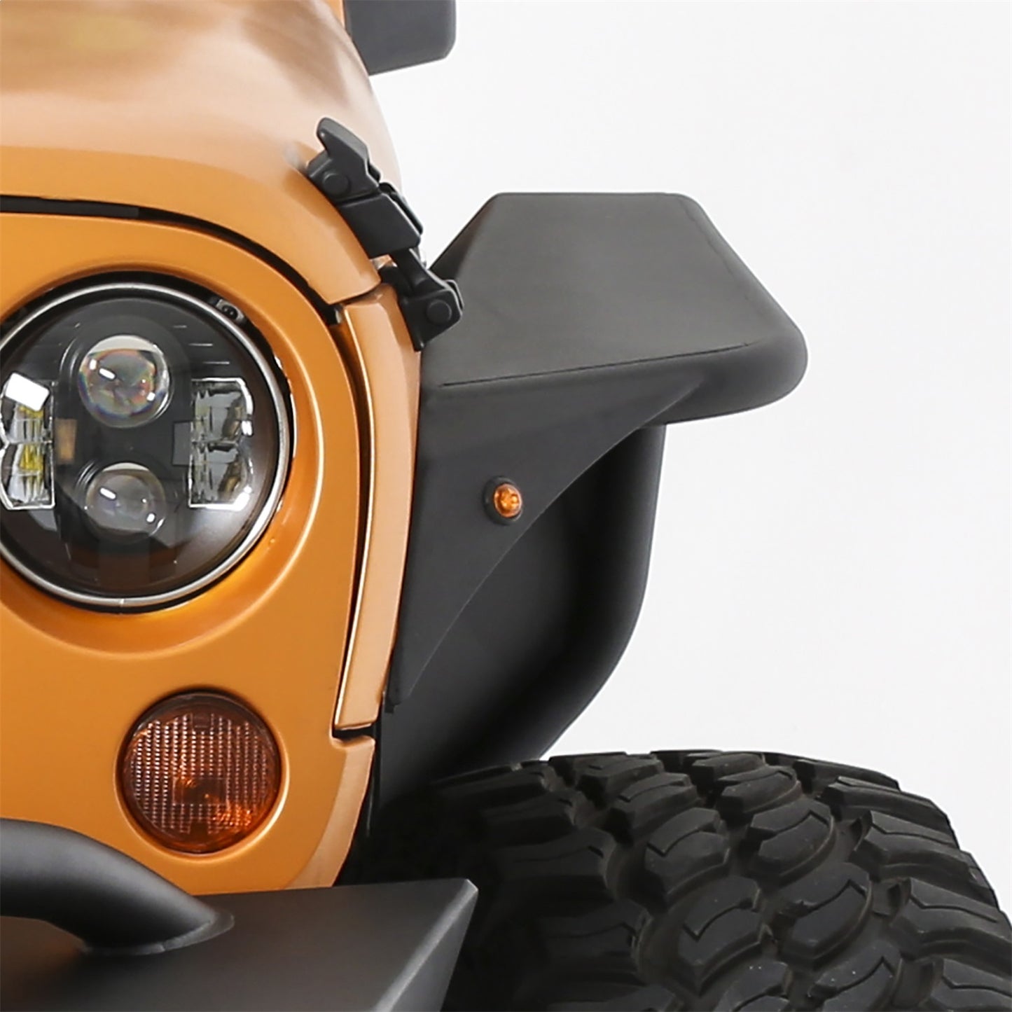 Smittybilt XRC Fender Flare Set Front Black Textured 3/4 in. L.E.D Turn Signal Lights Incl. I 76838