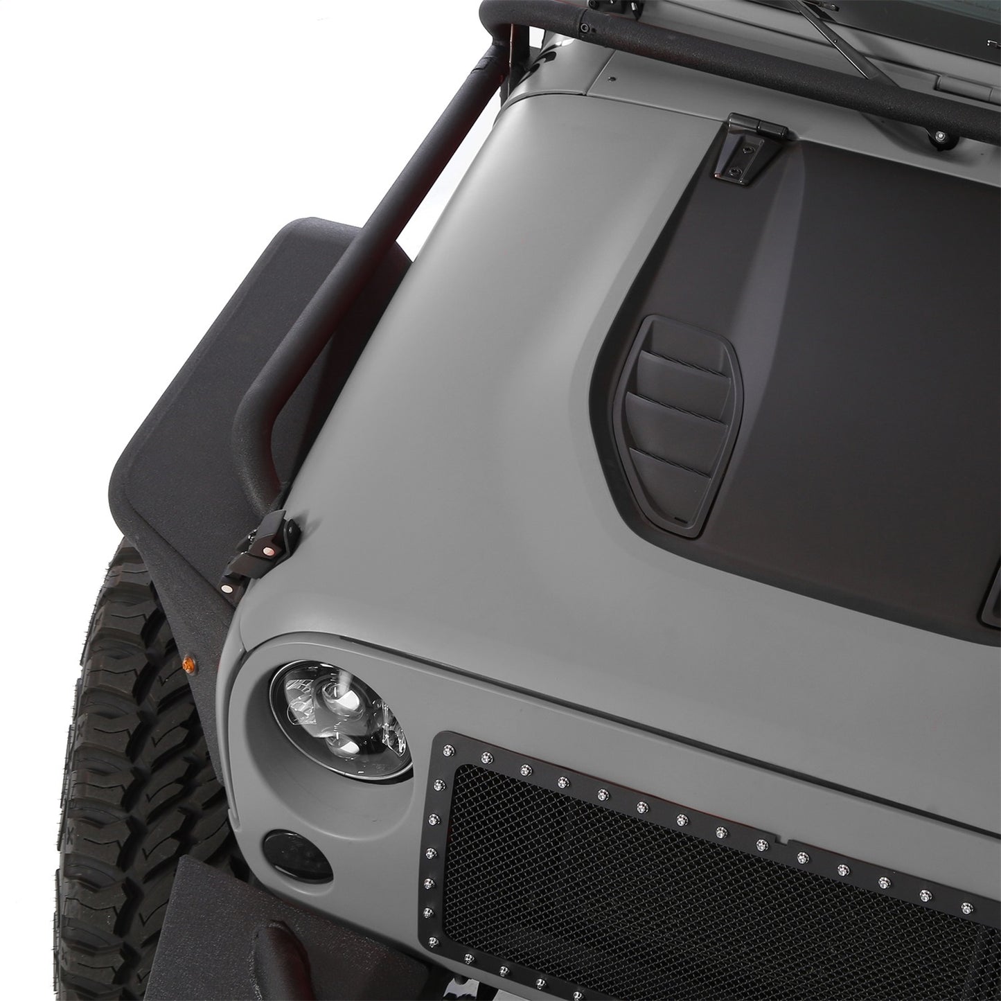 Smittybilt XRC Fender Flare Set Front Black Textured 3/4 in. L.E.D Turn Signal Lights Incl. I 76838