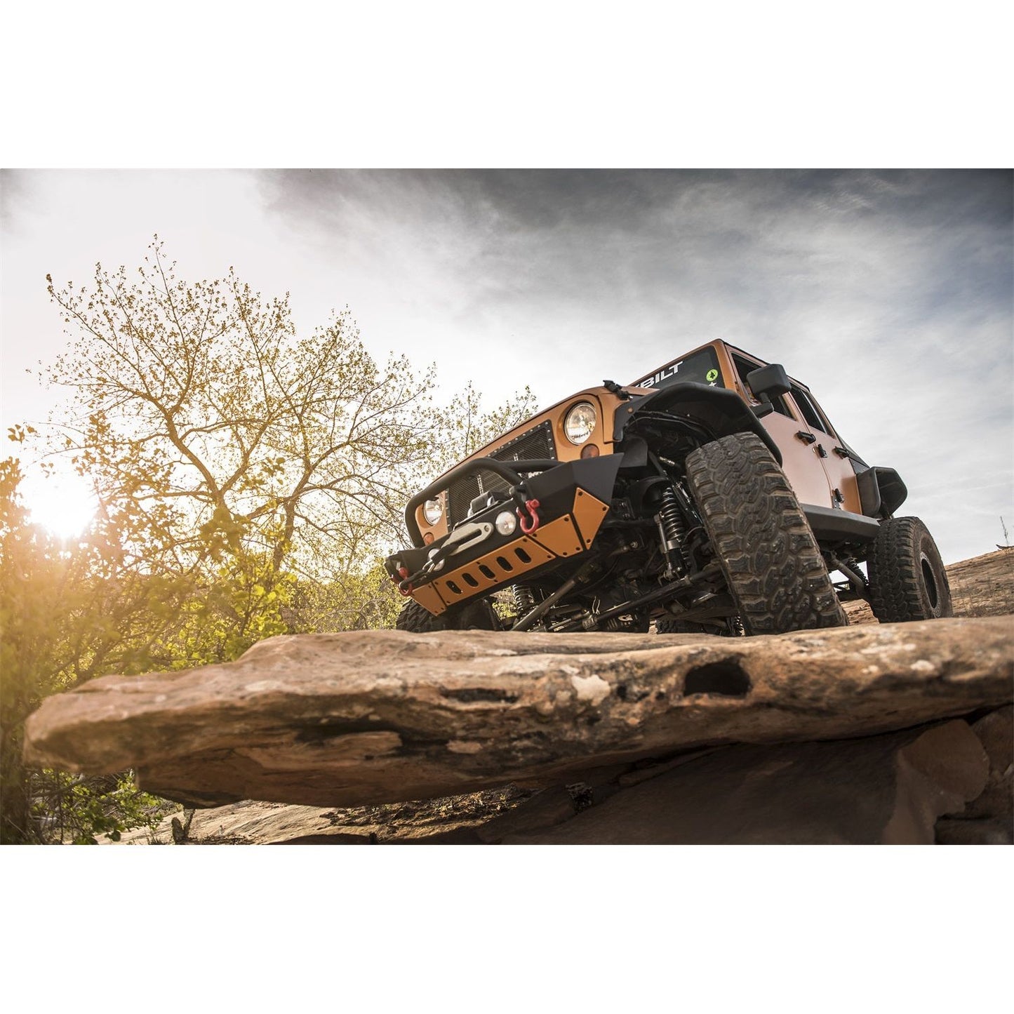 Smittybilt XRC Fender Flare Set Front Black Textured 3/4 in. L.E.D Turn Signal Lights Incl. I 76838